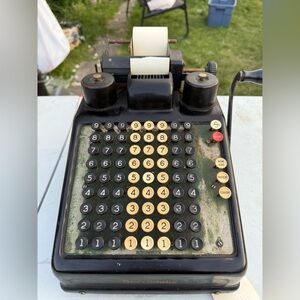 Vintage Black Adding Machine